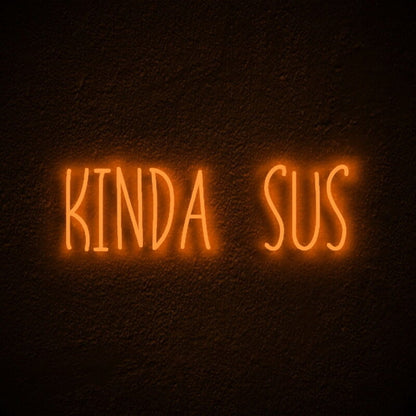 Kinda Sus Led Neon Sign Fgaming Rooms | Shineneon