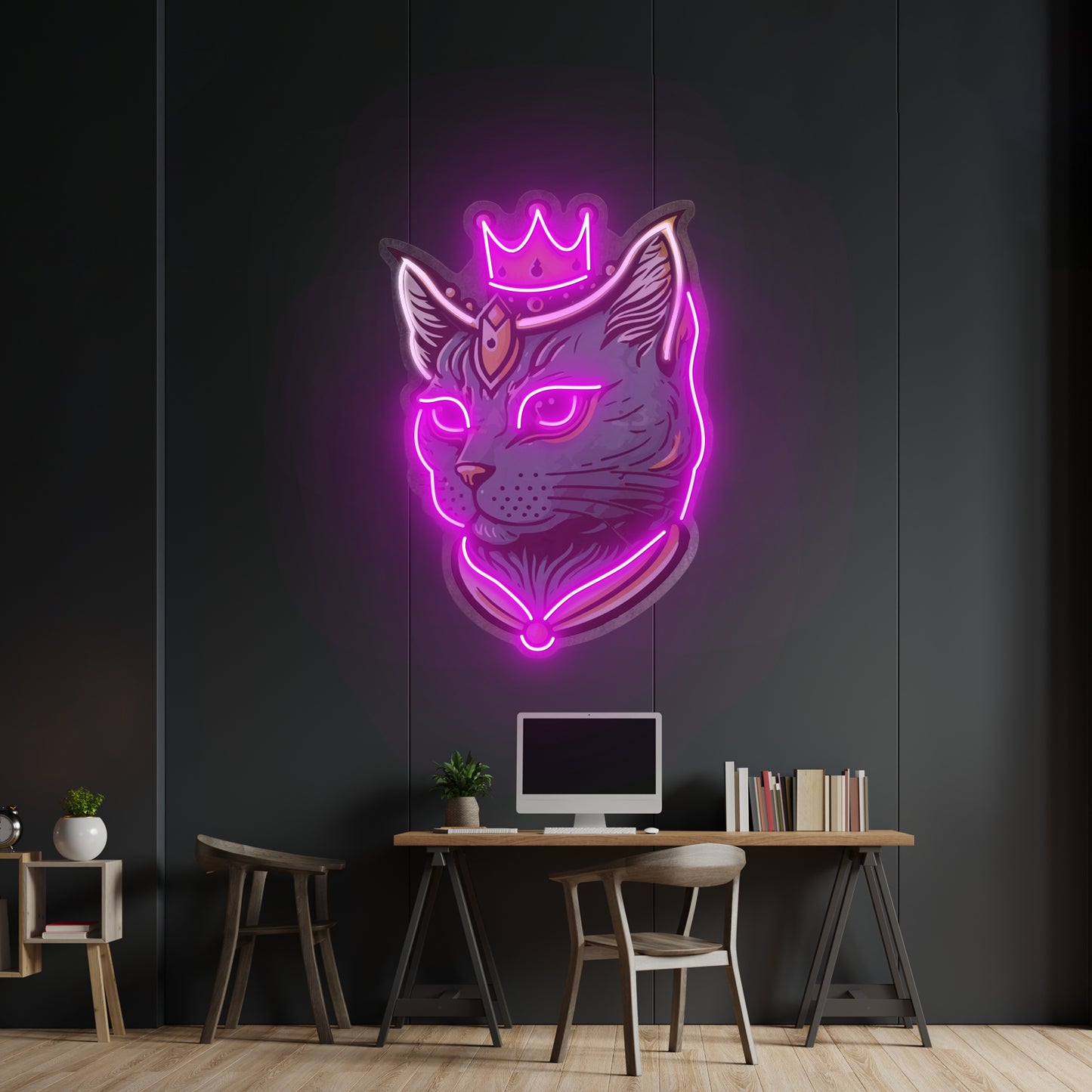 King Cat Led Neon Sign Light Custom Led Signs