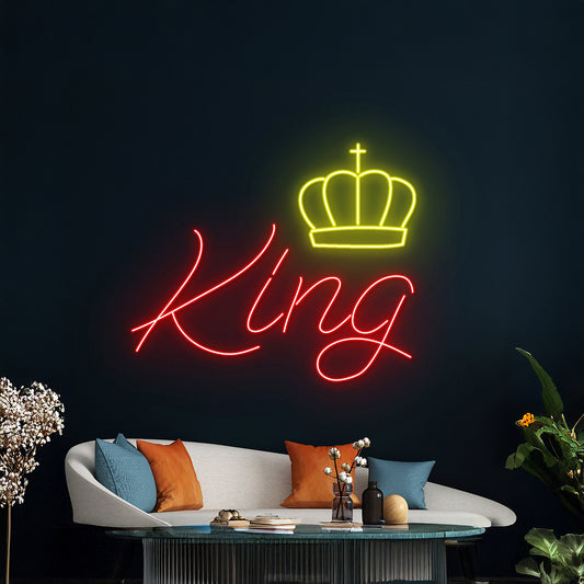 King Crown Neon Sign