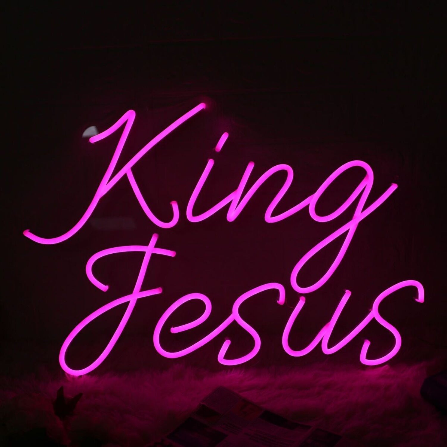King Jesus Pink Custom Neon Sign | Shineneon