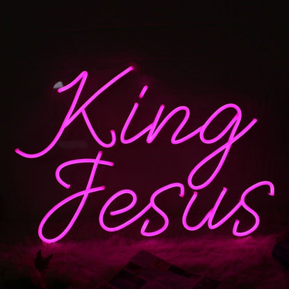 King Jesus Pink Custom Neon Sign | Shineneon
