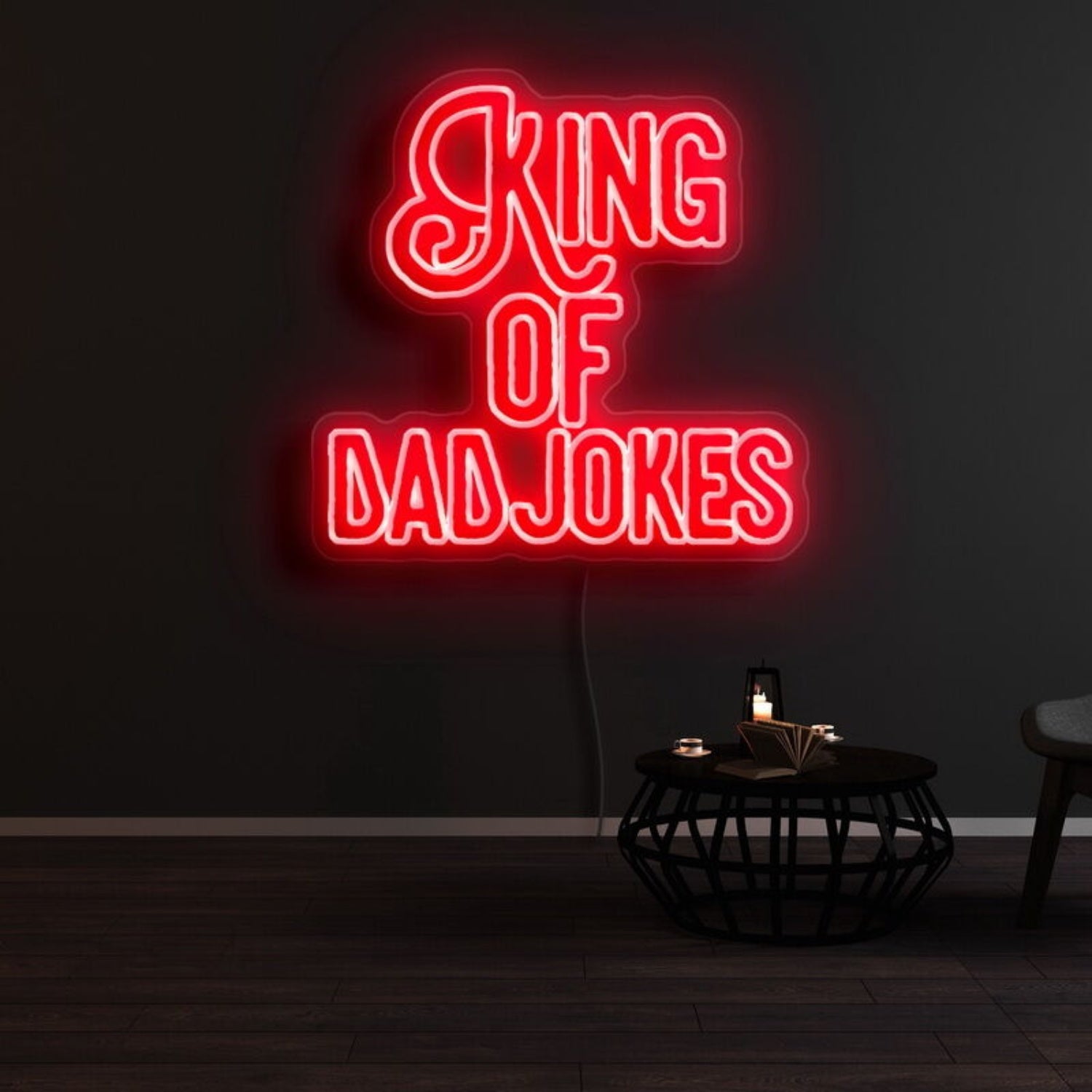 King Of Dad Jokes Led Neon Sign | Shineneon