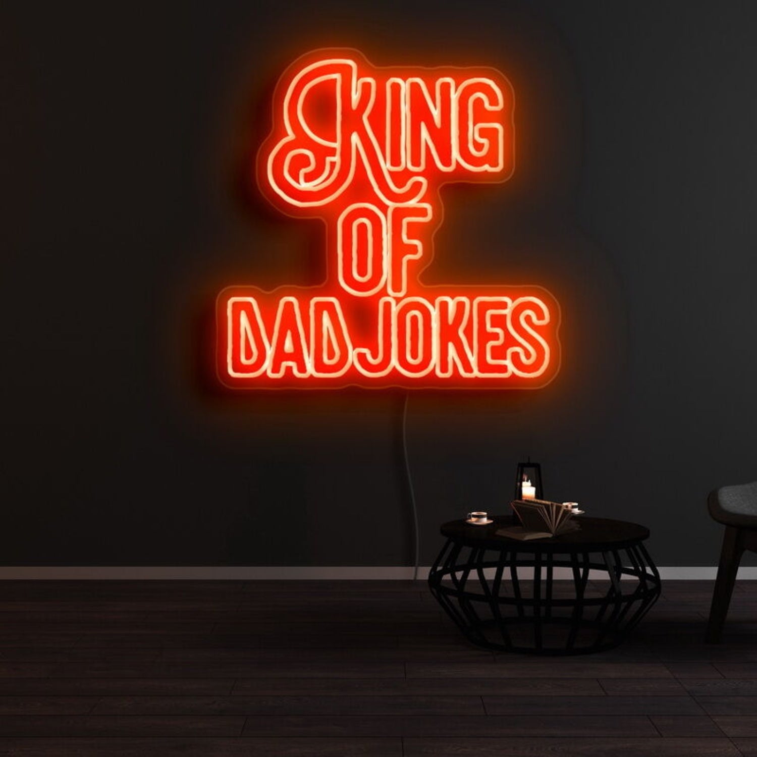 King Of Dad Jokes Led Neon Sign | Shineneon