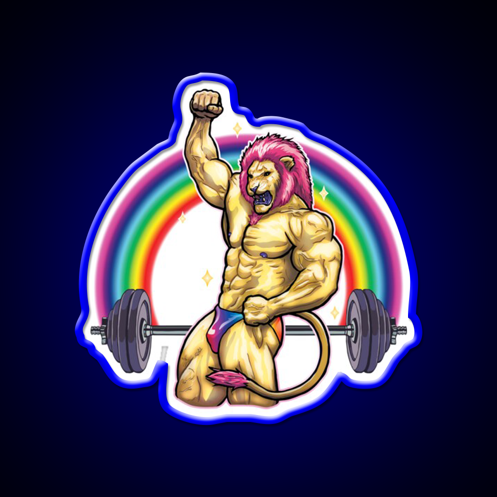 King Of Iron Gym Fitness Led Neon Sign Rgb Color