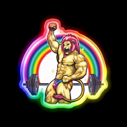 King Of Iron Gym Fitness Led Neon Sign Rgb Color