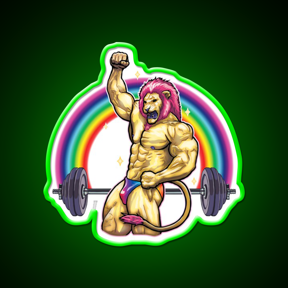 King Of Iron Gym Fitness Led Neon Sign Rgb Color