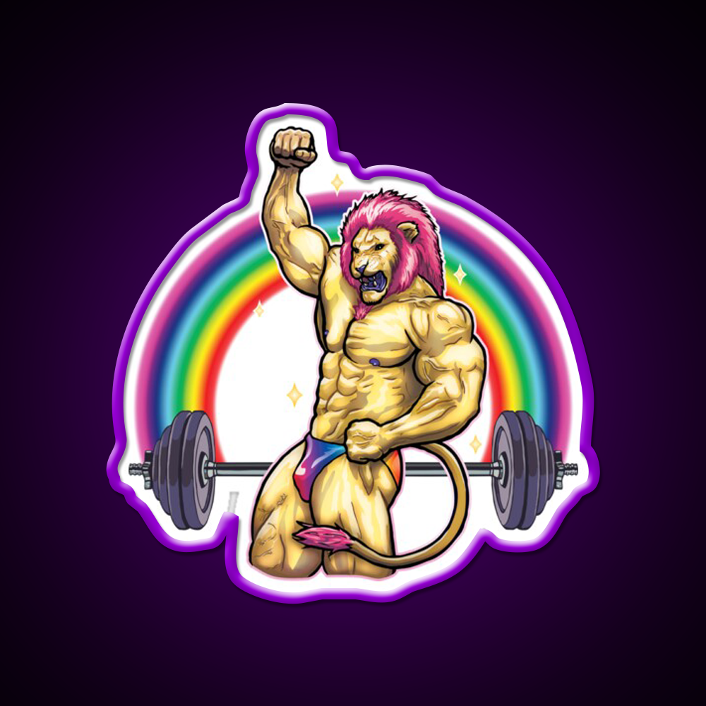 King Of Iron Gym Fitness Led Neon Sign Rgb Color