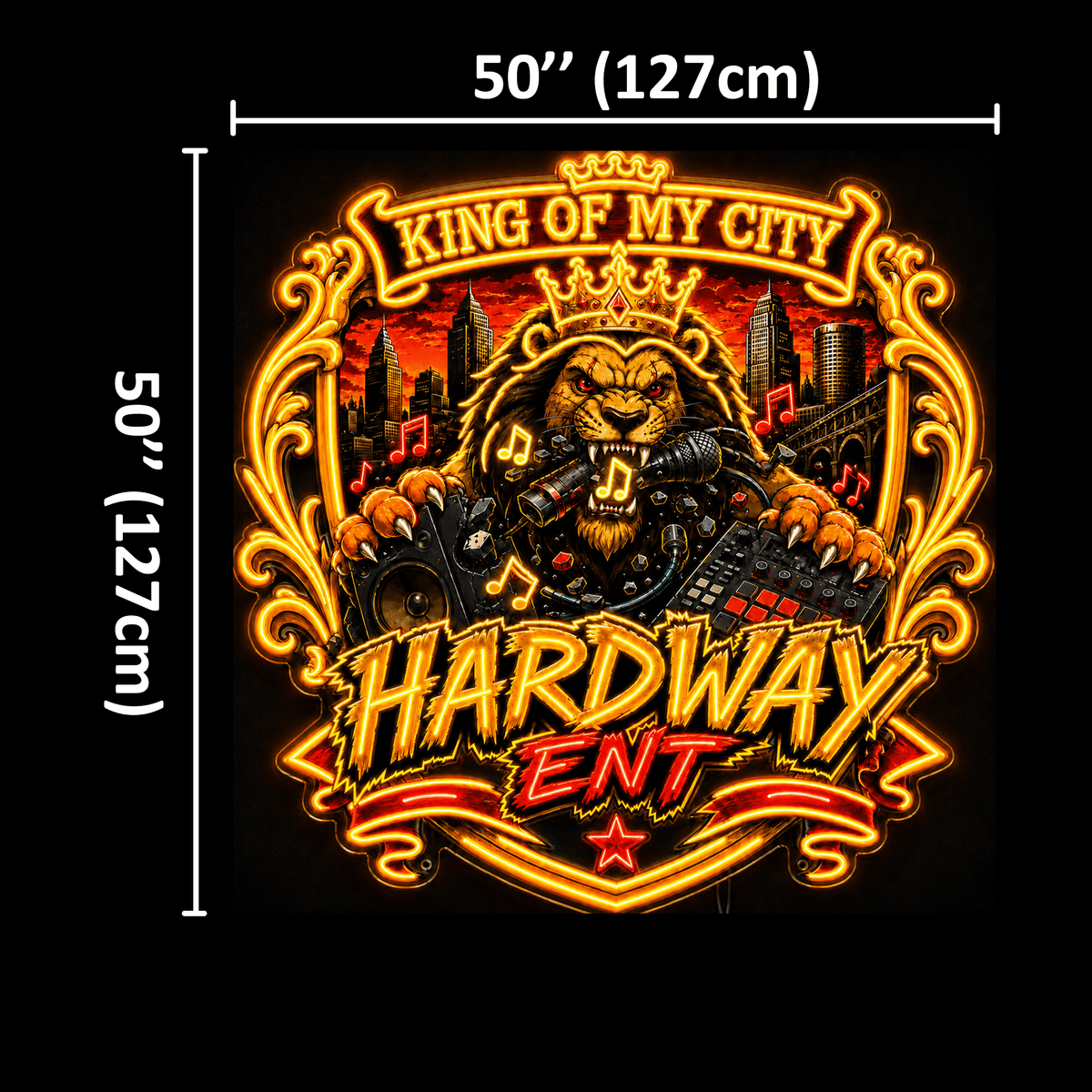 KING OF MY CITY Custom Business LED Neon Sign - Shineneon