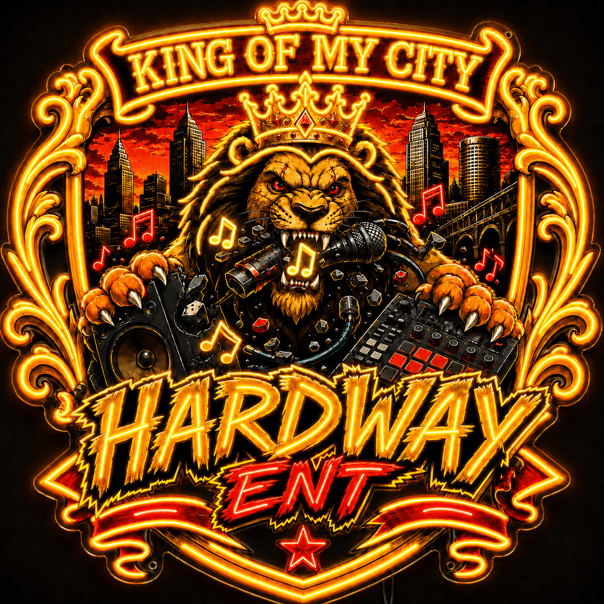 KING OF MY CITY Custom Business LED Neon Sign - Shineneon