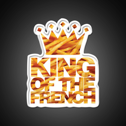 King Of The French Fast Food Led Neon Sign For Burger Place Rgb Color - Shineneon
