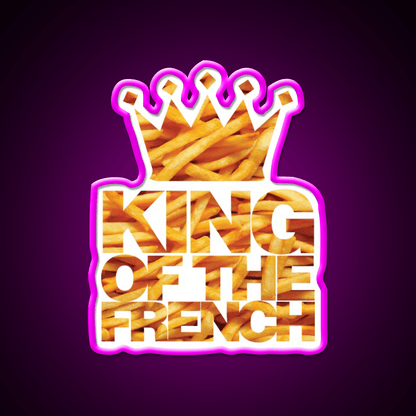 King Of The French Fast Food Led Neon Sign For Burger Place Rgb Color - Shineneon