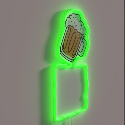 King Of The Keg Rgb Led Neon Sign - LED neon sign close-up detail