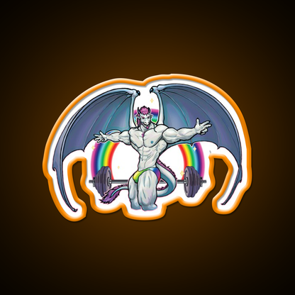 King Of Wings Gym Fitness Led Neon Sign Rgb Color