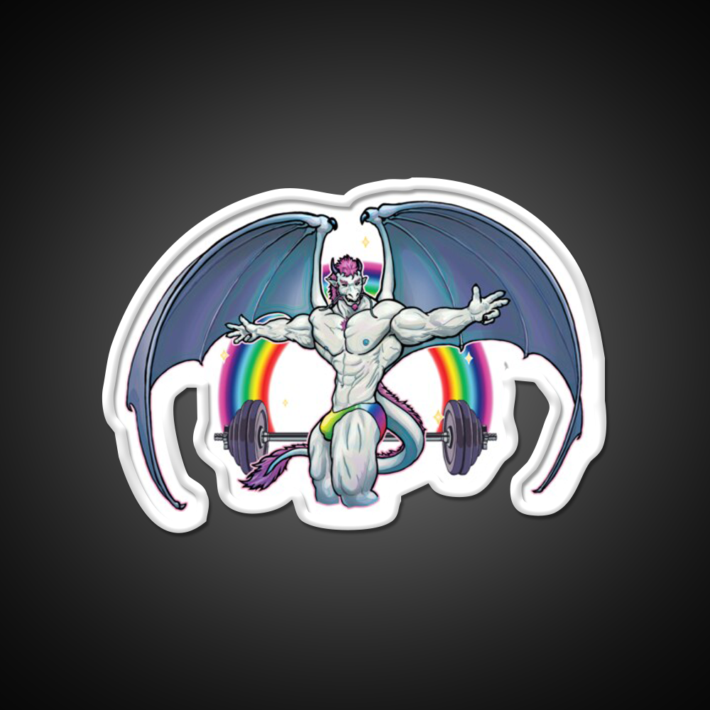 King Of Wings Gym Fitness Led Neon Sign Rgb Color