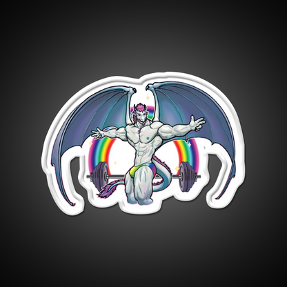 King Of Wings Gym Fitness Led Neon Sign Rgb Color