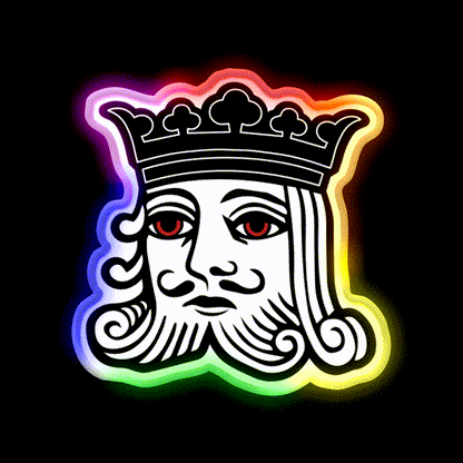 King Pen Thc Oil Logo Vape Hemp Inspired Green Leaf Led Neon Sign Rgb Color
