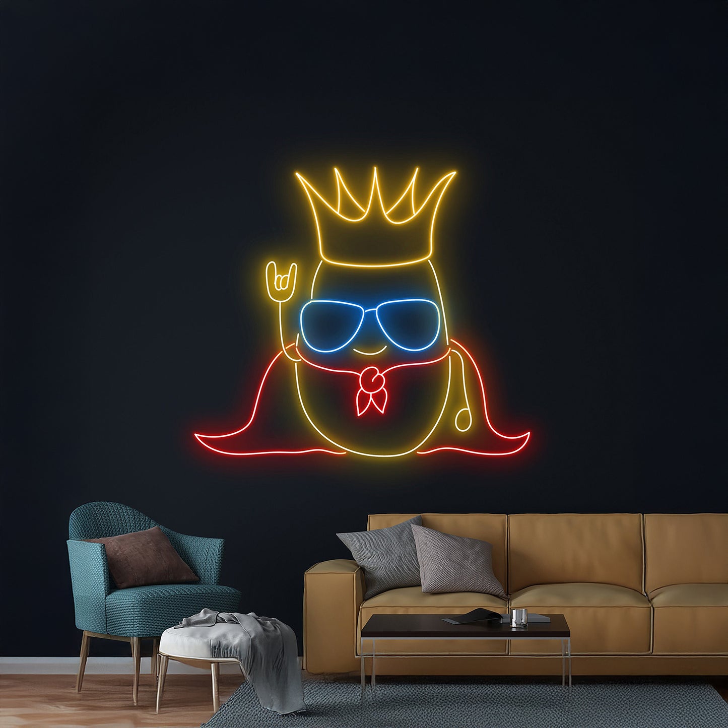 King Potato Neon Sign