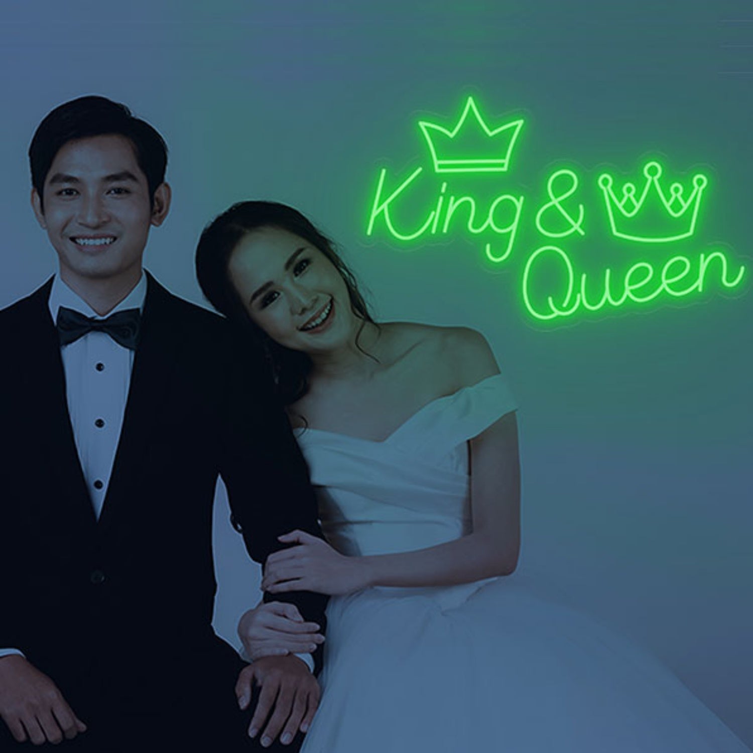 King Queen Led Neon Sign Wall Art Decor | Shineneon