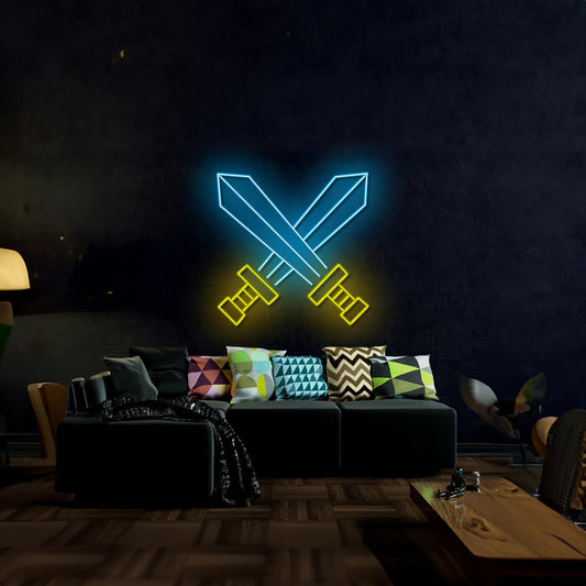 King Sword Led Sign Bedroom Deco