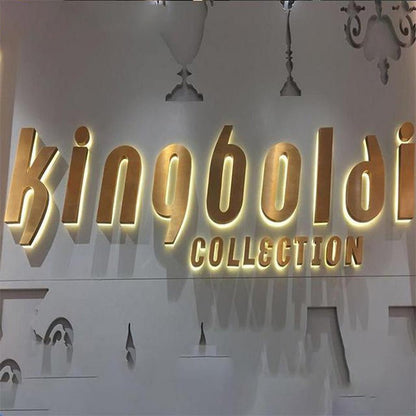 Kingboldi Collection 3D Backlit Letters Aluminum Metal Led Sign - Shineneon