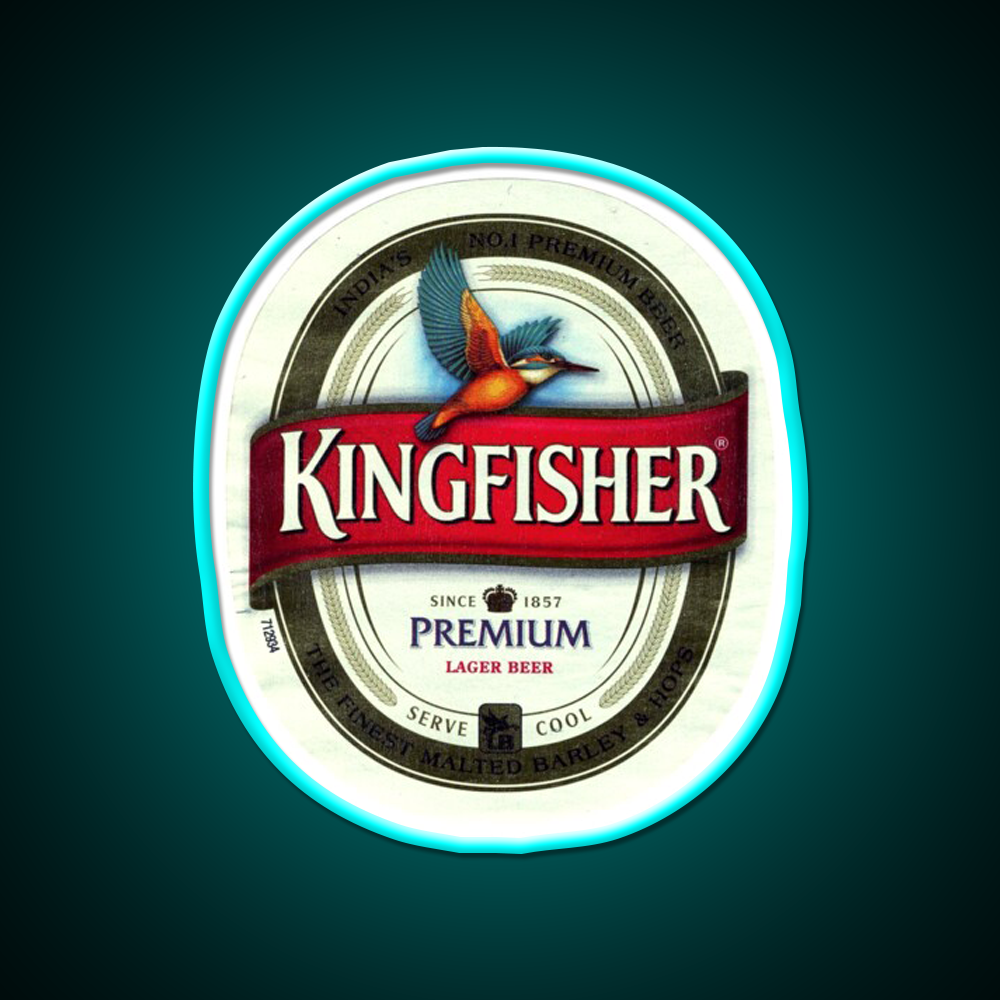 Kingfisher Beer Bar Decor Led Neon Sign Rgb Color - Size and dimension reference