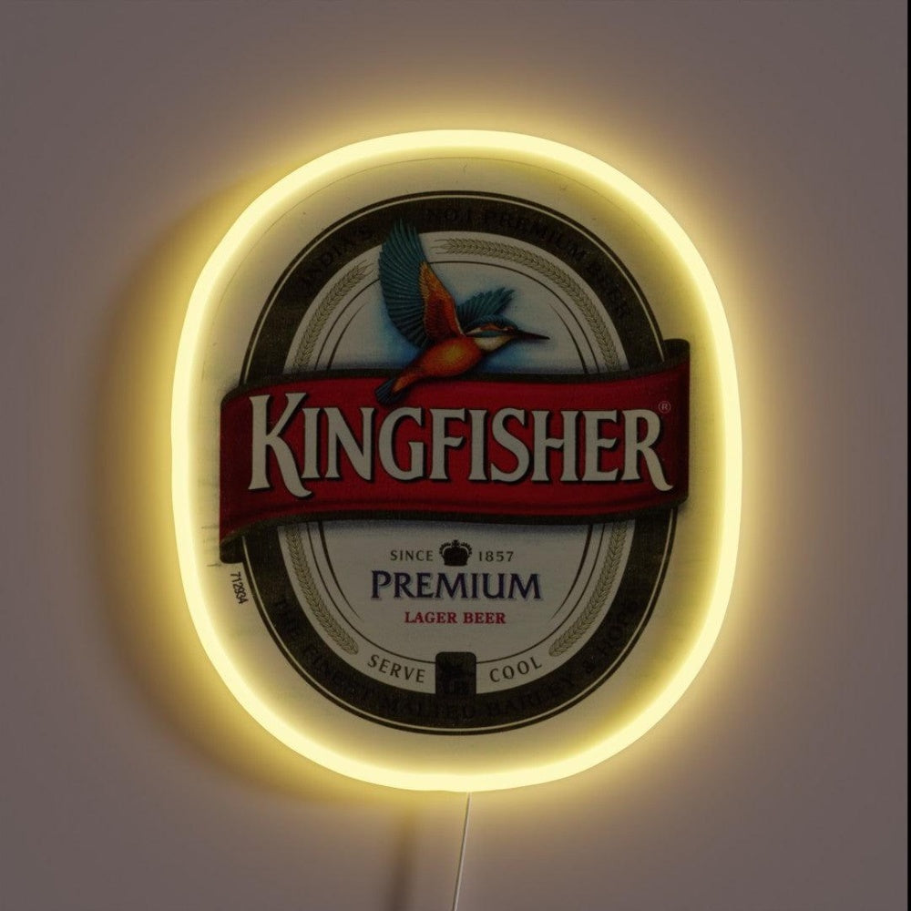 Kingfisher Beer Rgb Led Neon Sign - Custom LED neon sign front view