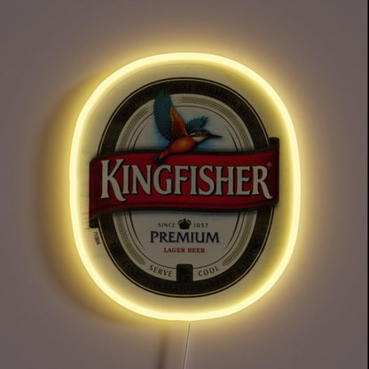 Kingfisher Beer Rgb Led Neon Sign - Custom LED neon sign front view