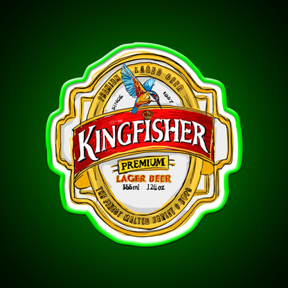 Kingfisher Lager Pop Beer Bar Decor Led Neon Sign Rgb Color - LED neon sign view 8