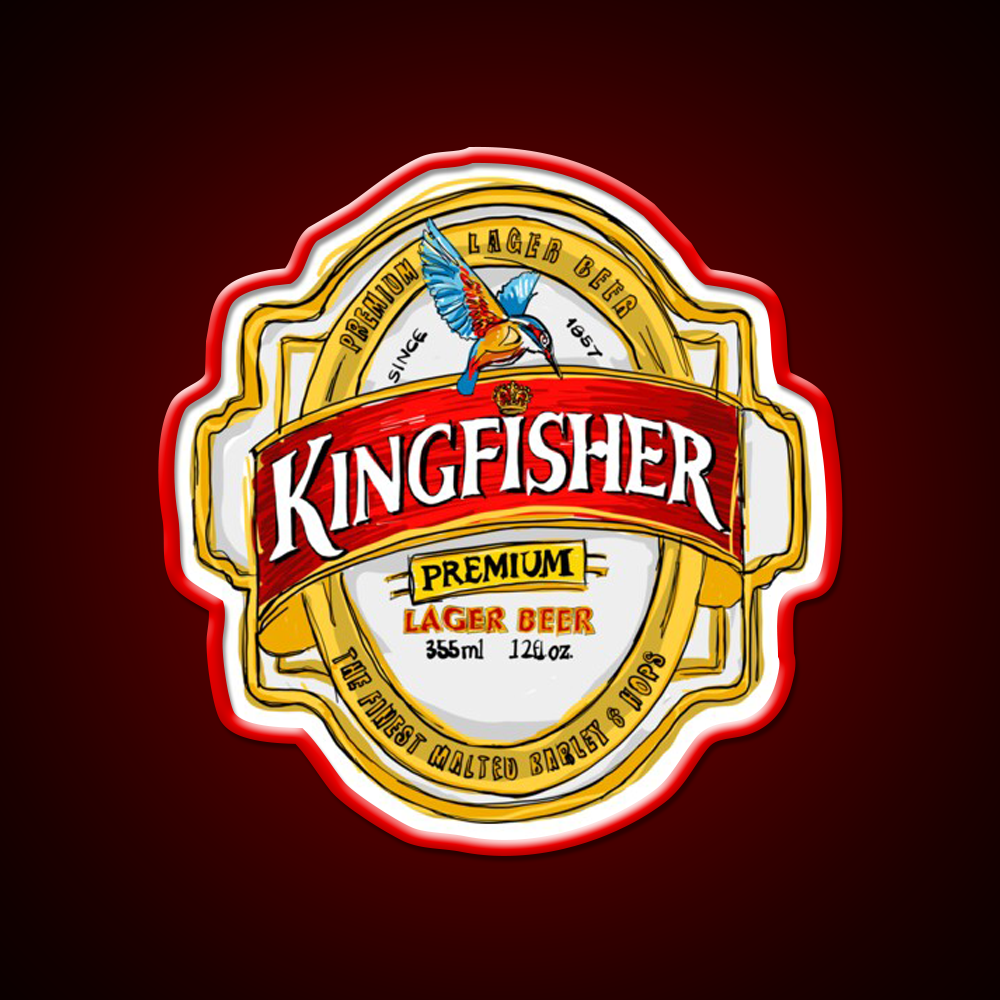 Kingfisher Lager Pop Beer Bar Decor Led Neon Sign Rgb Color - LED neon sign view 10
