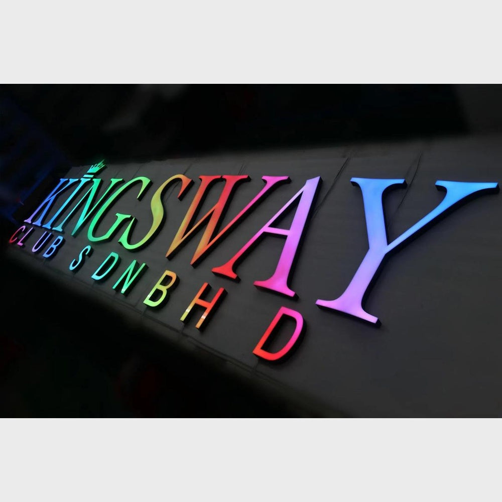 Kingsway Club Sdn Bhd 3D Frontlit Channel Letters Led Light Sign