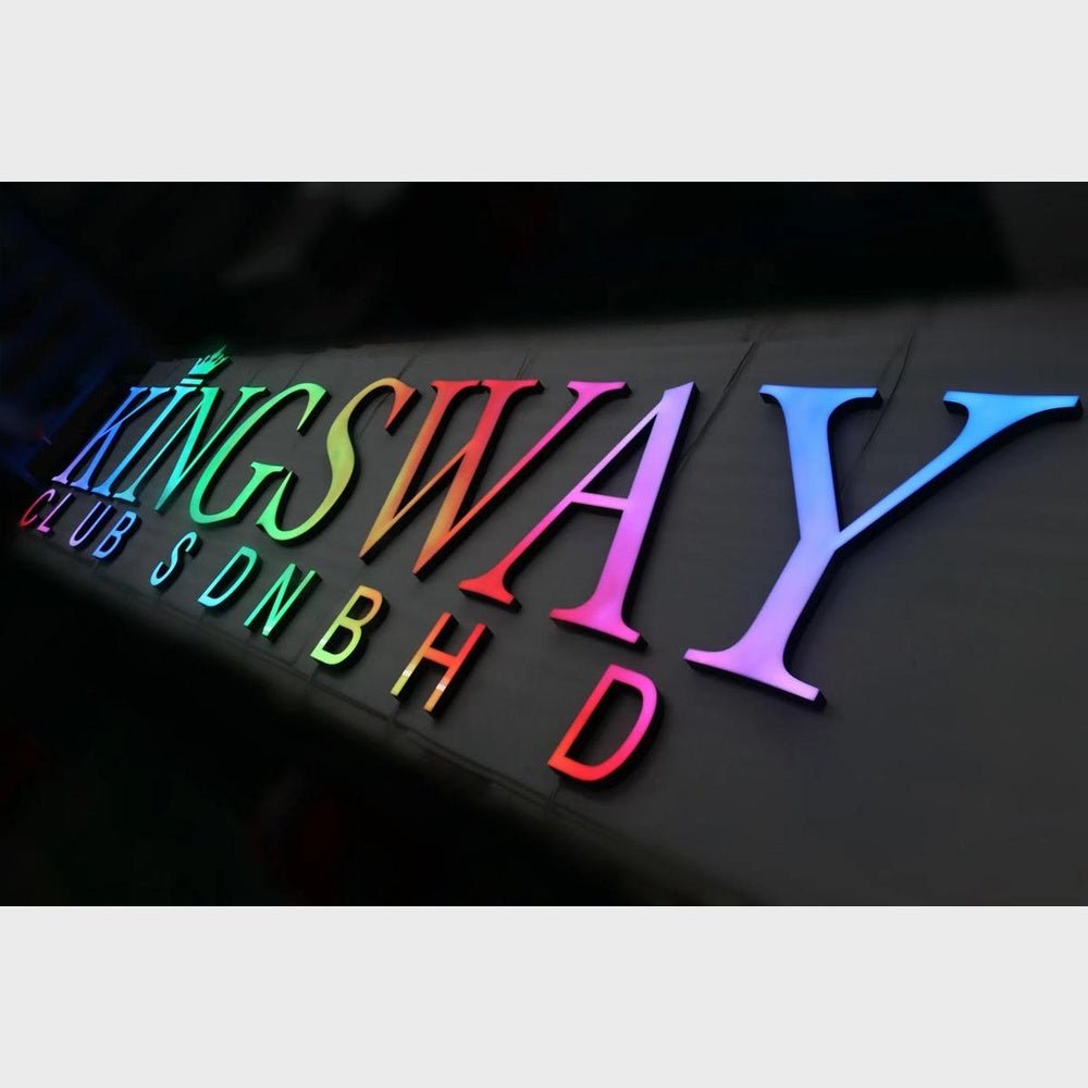 Kingsway Club Sdn Bhd 3D Frontlit Channel Letters Led Light Sign - Shineneon