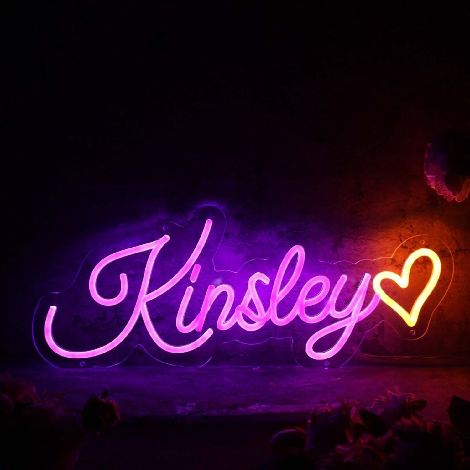 Kinsley Dark Purple Led Neon Sign - Shineneon