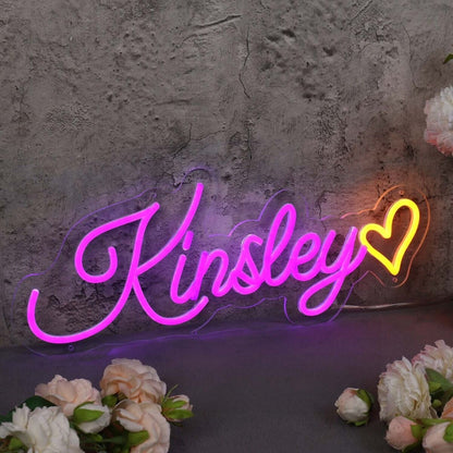 Kinsley Dark Purple Led Neon Sign - Shineneon