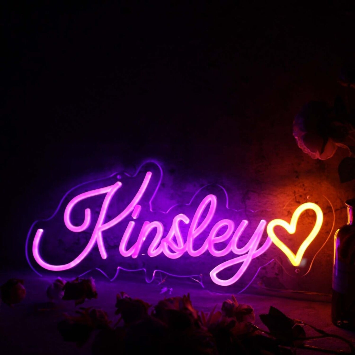 Kinsley Dark Purple Led Neon Sign - Shineneon
