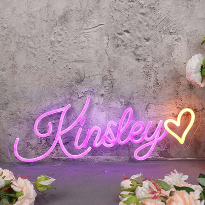 Kinsley Dark Purple Led Neon Sign - Shineneon