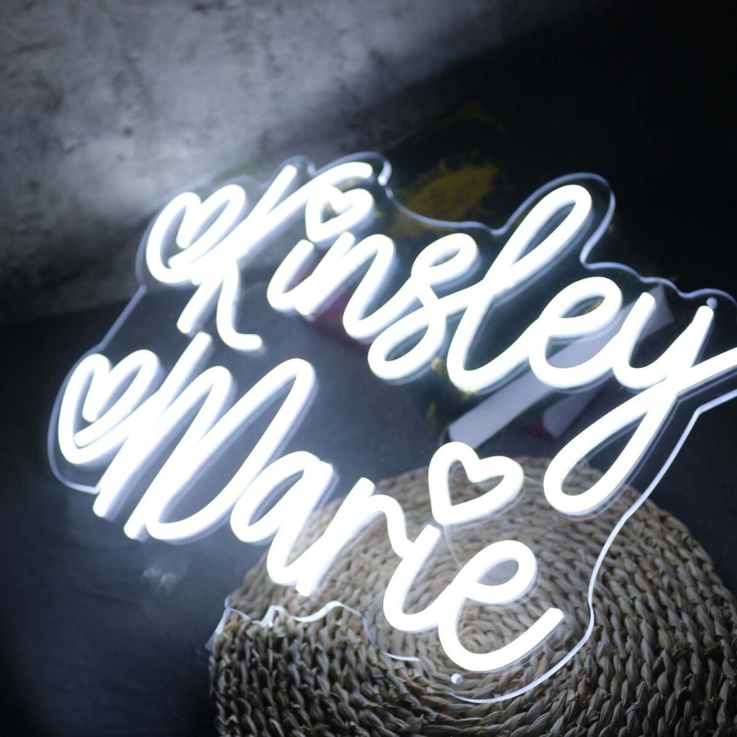 Kinsley Marie White Led Neon Sign - Shineneon