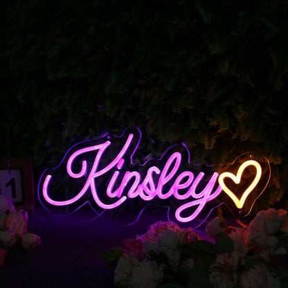 Kinsley Pink Led Neon Sign - Shineneon