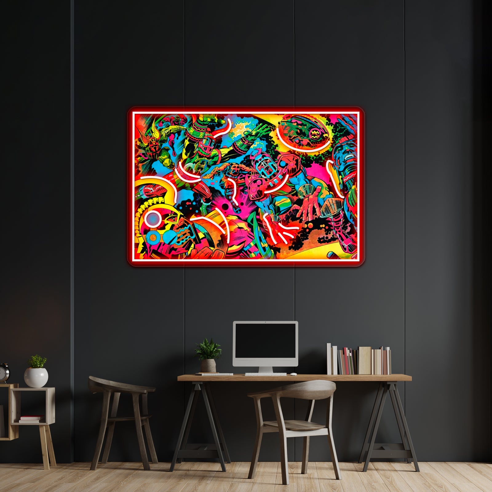 Kirby Artwork Neon Signs For Sale - Custom LED neon sign front view
