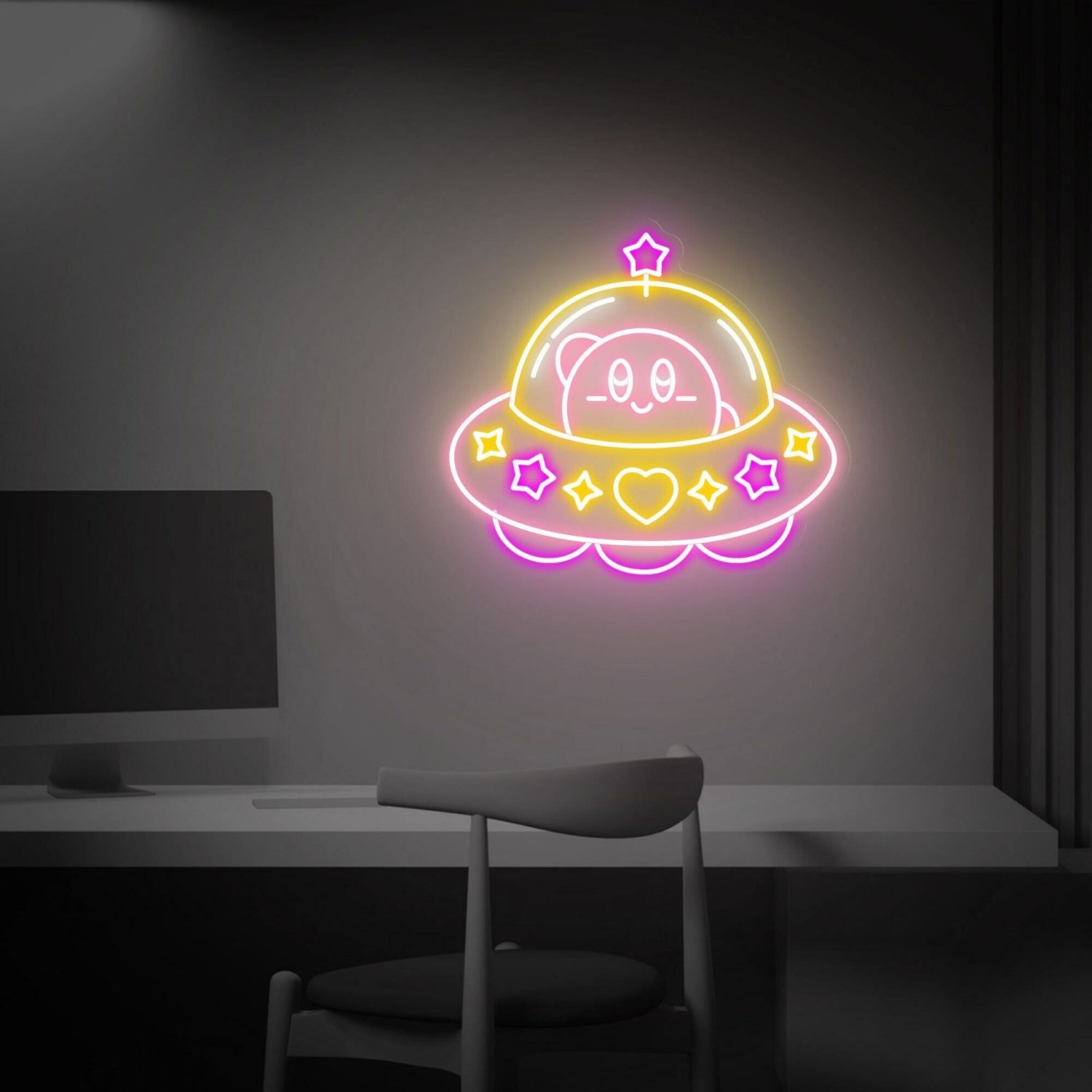Kirby Led Neon Sign For Kids Bedrooms Gaming Havens | Shineneon