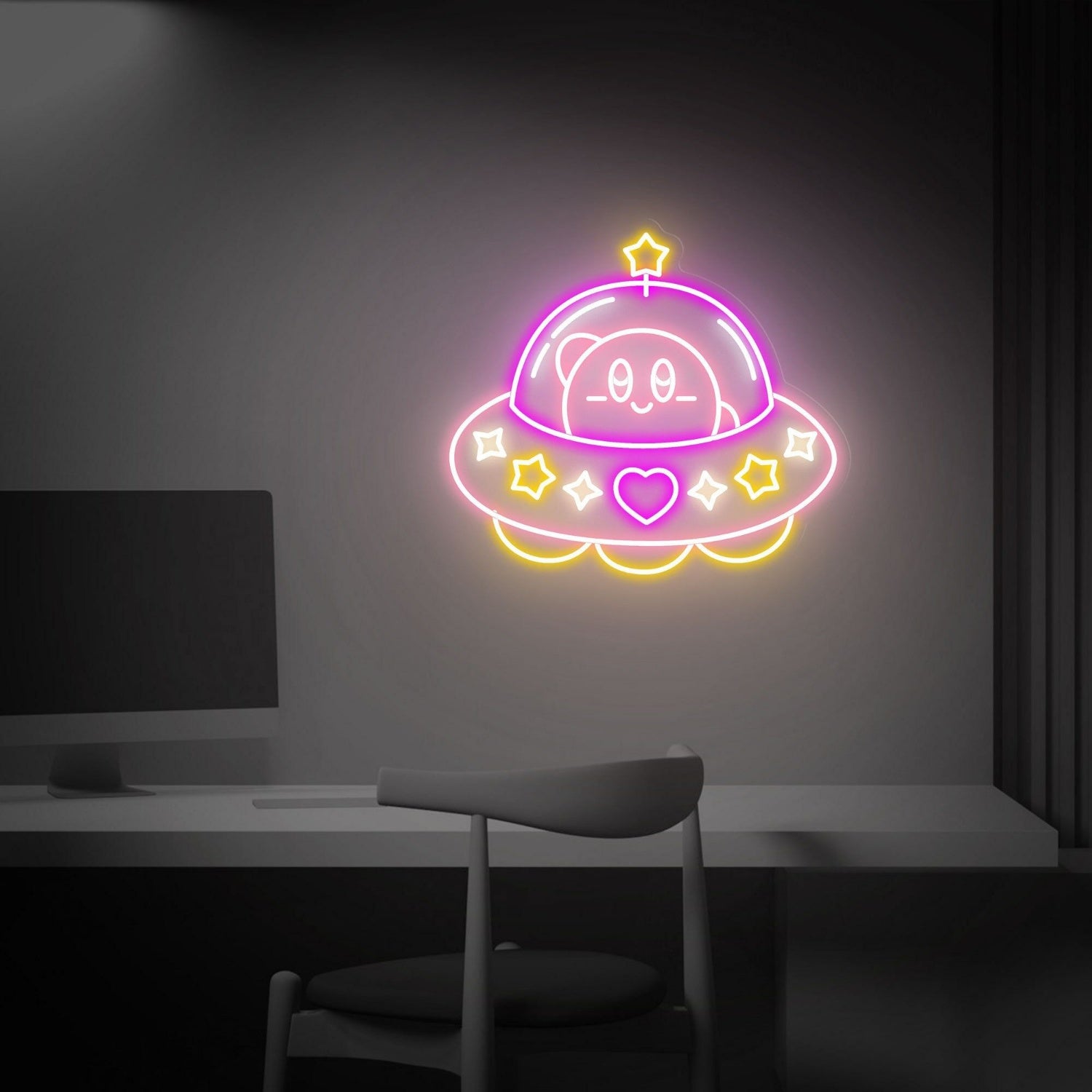 Kirby Led Neon Sign For Kids Bedrooms Gaming Havens | Shineneon