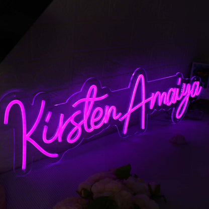 Kirsten Amaiya Pink Led Neon Sign - Shineneon