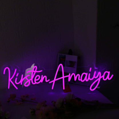 Kirsten Amaiya Pink Led Neon Sign - Shineneon