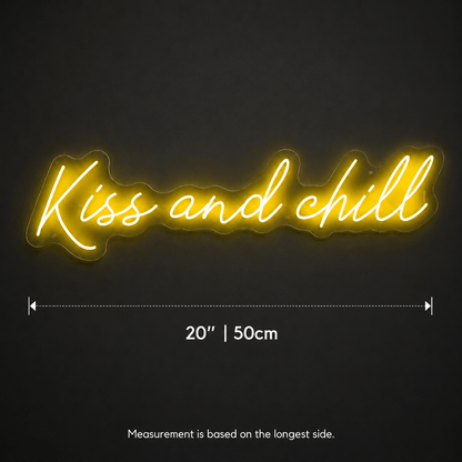Kiss And Chill LED Neon Sign - Shineneon
