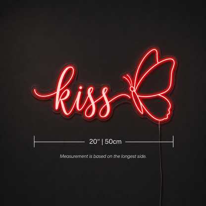 Kiss LED Neon Sign - 04 Size Image