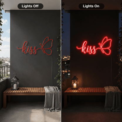 Kiss LED Neon Sign - Shineneon