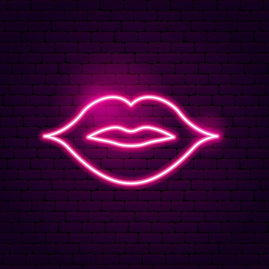 Kiss Lips Led Sign Business Neon Sign - Shineneon