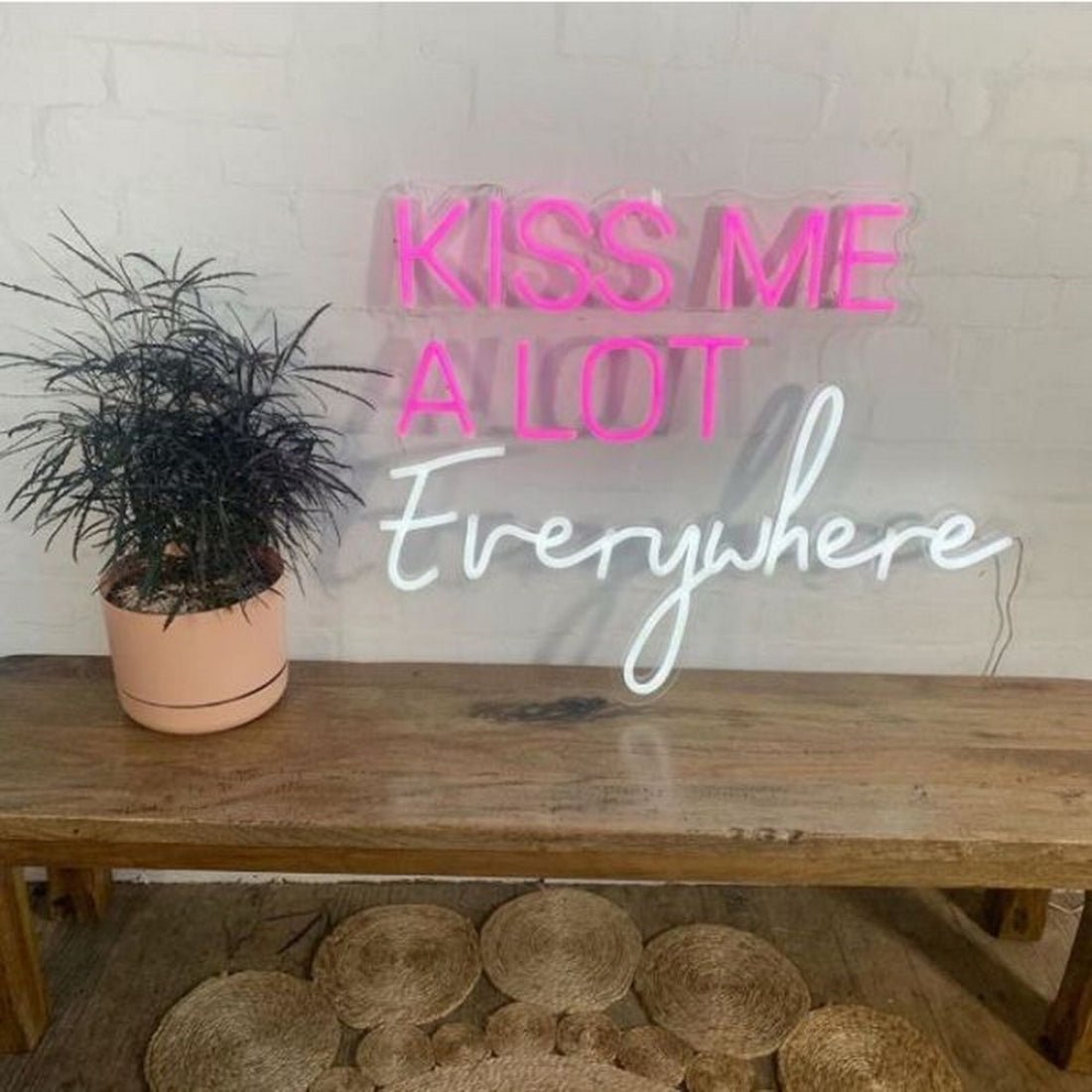Kiss Me A Lot Everywhere Led Sign Business Neon Sign - Shineneon