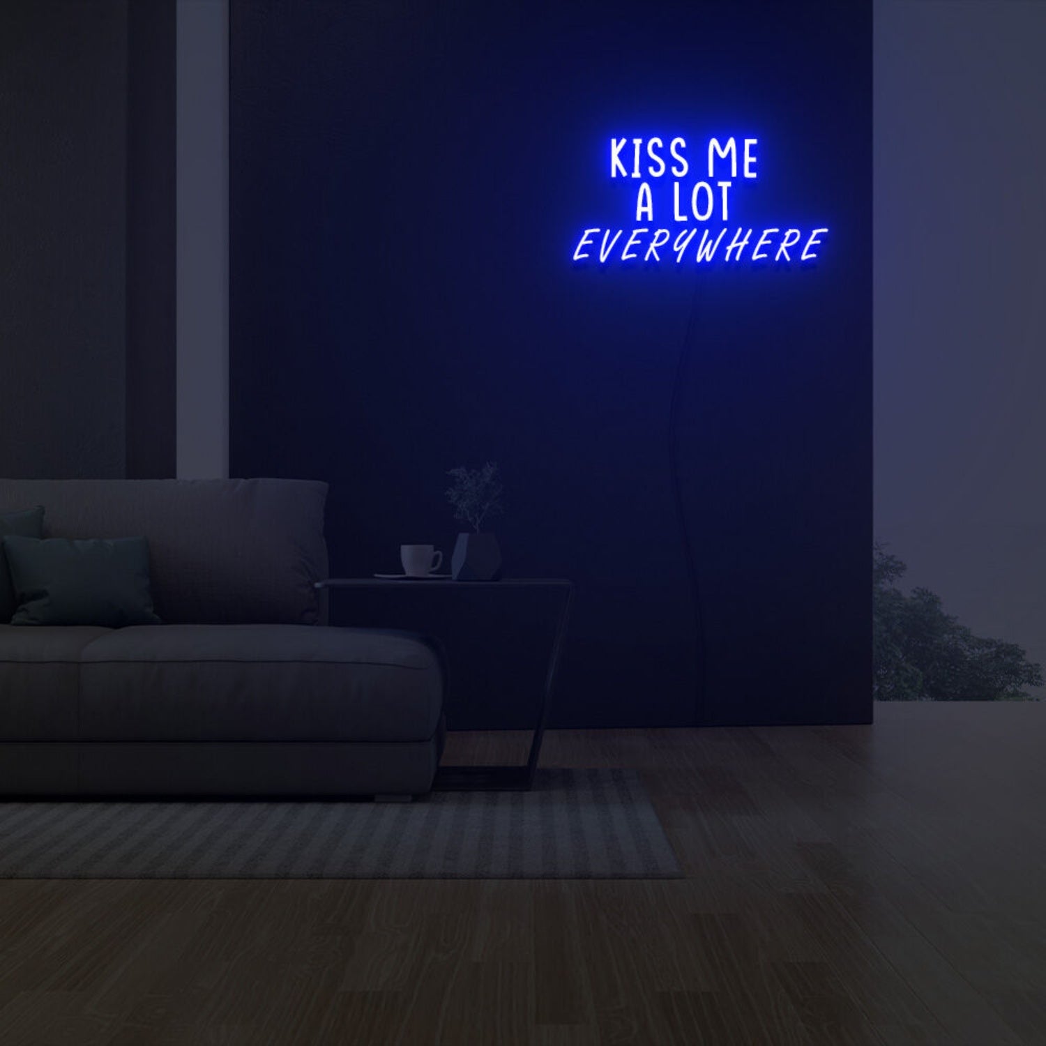 Kiss Me A Lot Everywhere Neon Sign For Home Party | Shineneon
