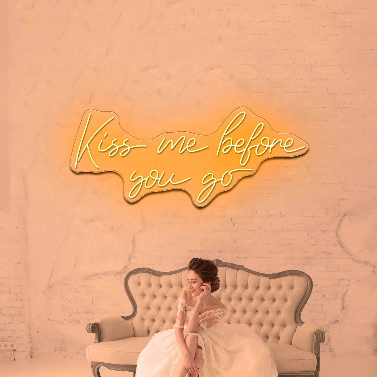 Kiss Me Before You Go Neon Signs Wall Art - Shineneon
