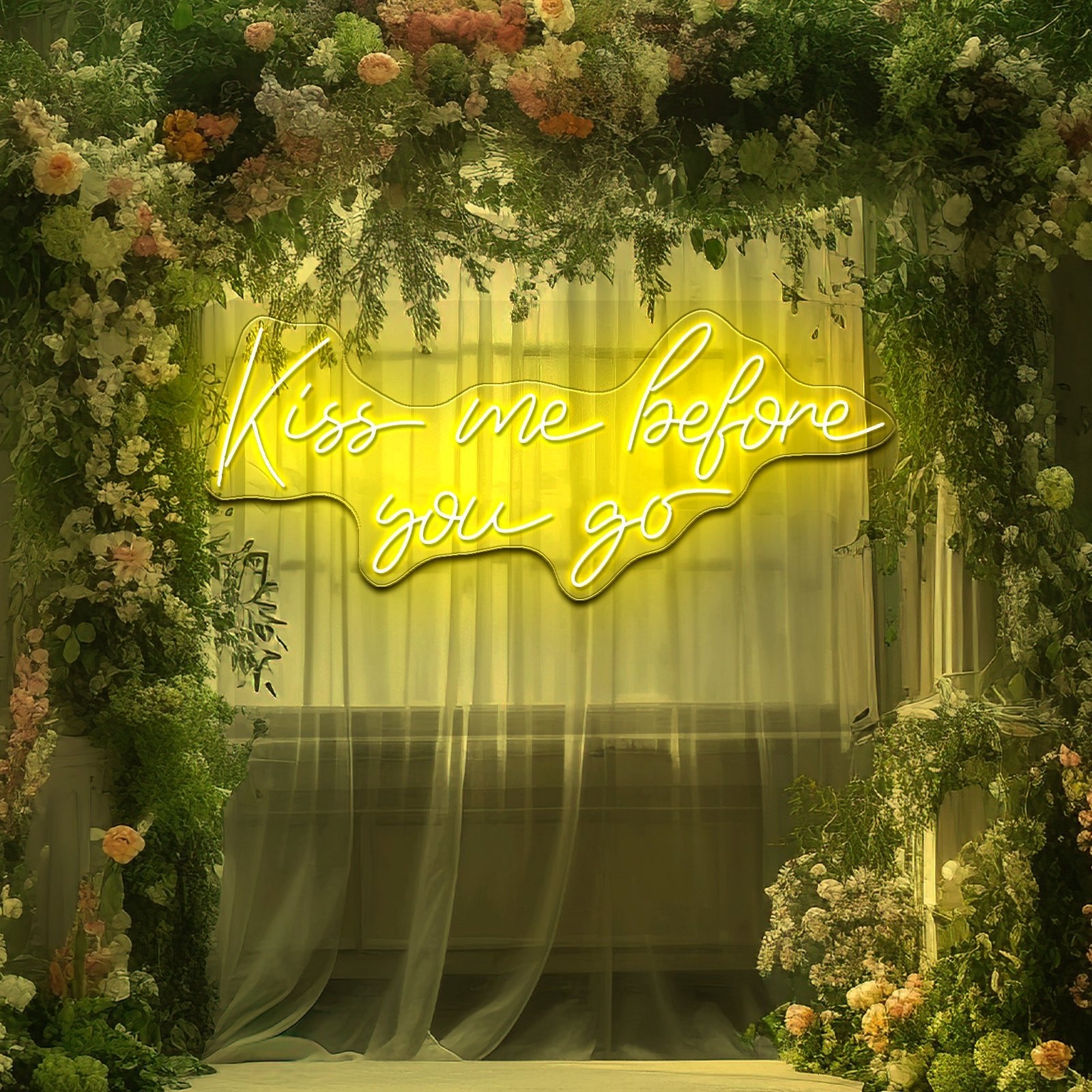 Kiss Me Before You Go Neon Signs Wall Art - Shineneon